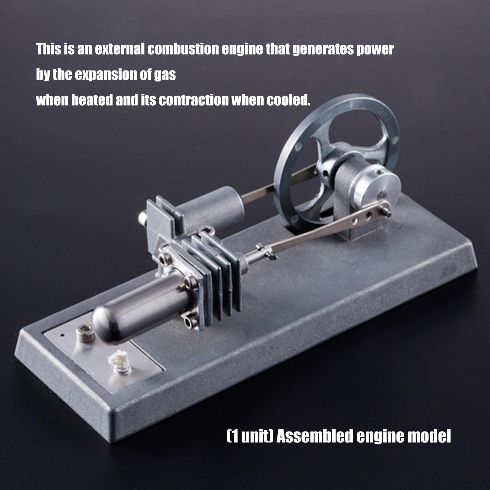 Stirling - Modelo de motor mecánico de conversión de energía, dispositivo de demostración de física, ayuda de enseñanza para laboratorio de ciencias