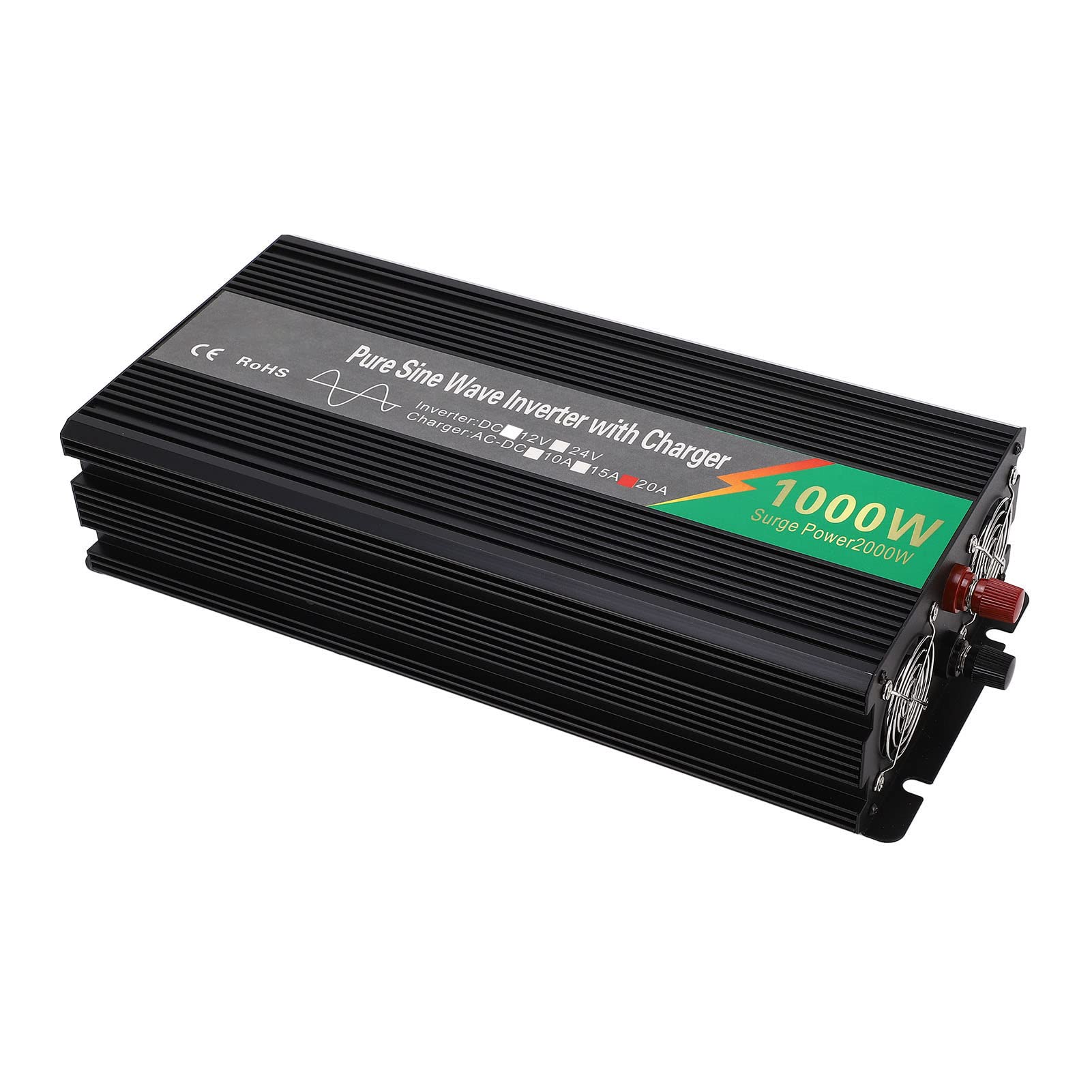 Fafeicy Falownik Czystej Fali Sinusoidalnej, 1000W Przetwornica z (12V do