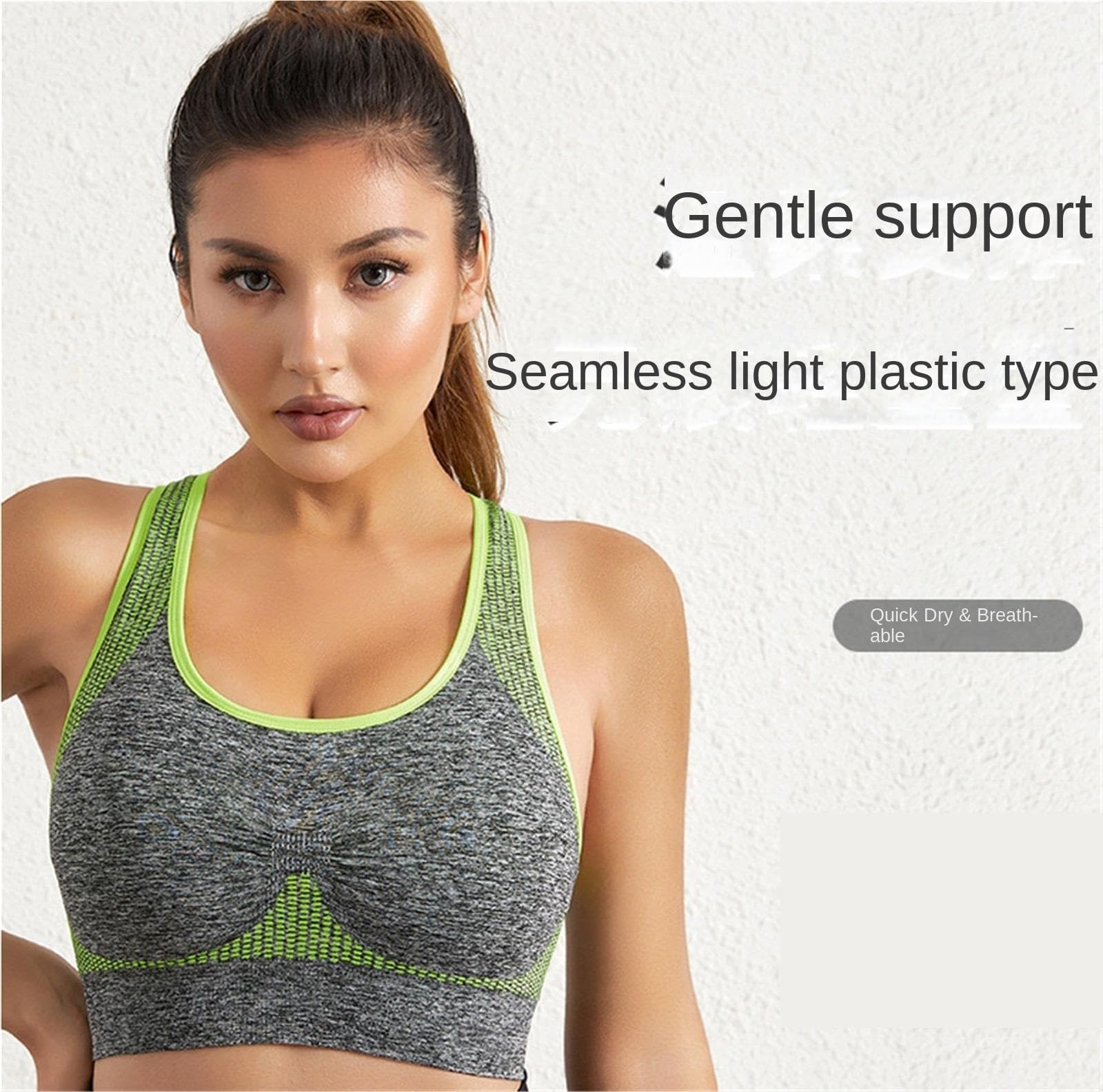 Reggiseno Sportivo Elasticità Reggiseno Sportivo Imbottito da Donna, Traspirante Senza Cuciture con Schiena Scoperta for Yoga Fitness Top Palestra Donna