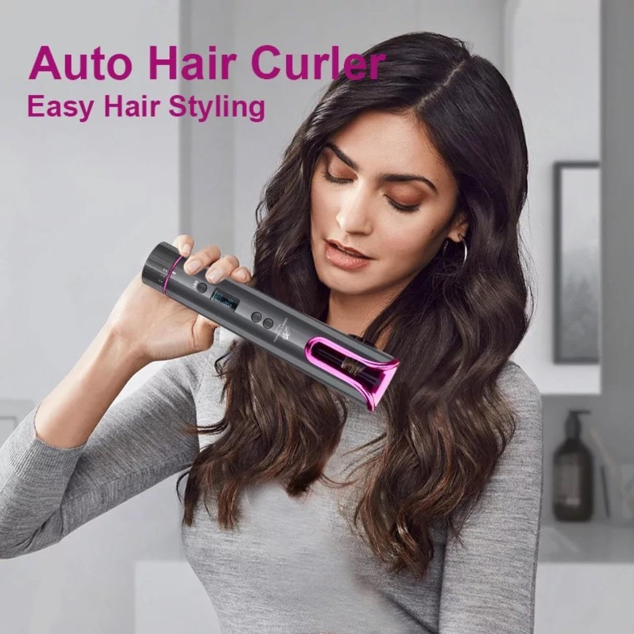 Lalano's Cosmetics - Rizador automático inalámbrico inteligente para el cabello