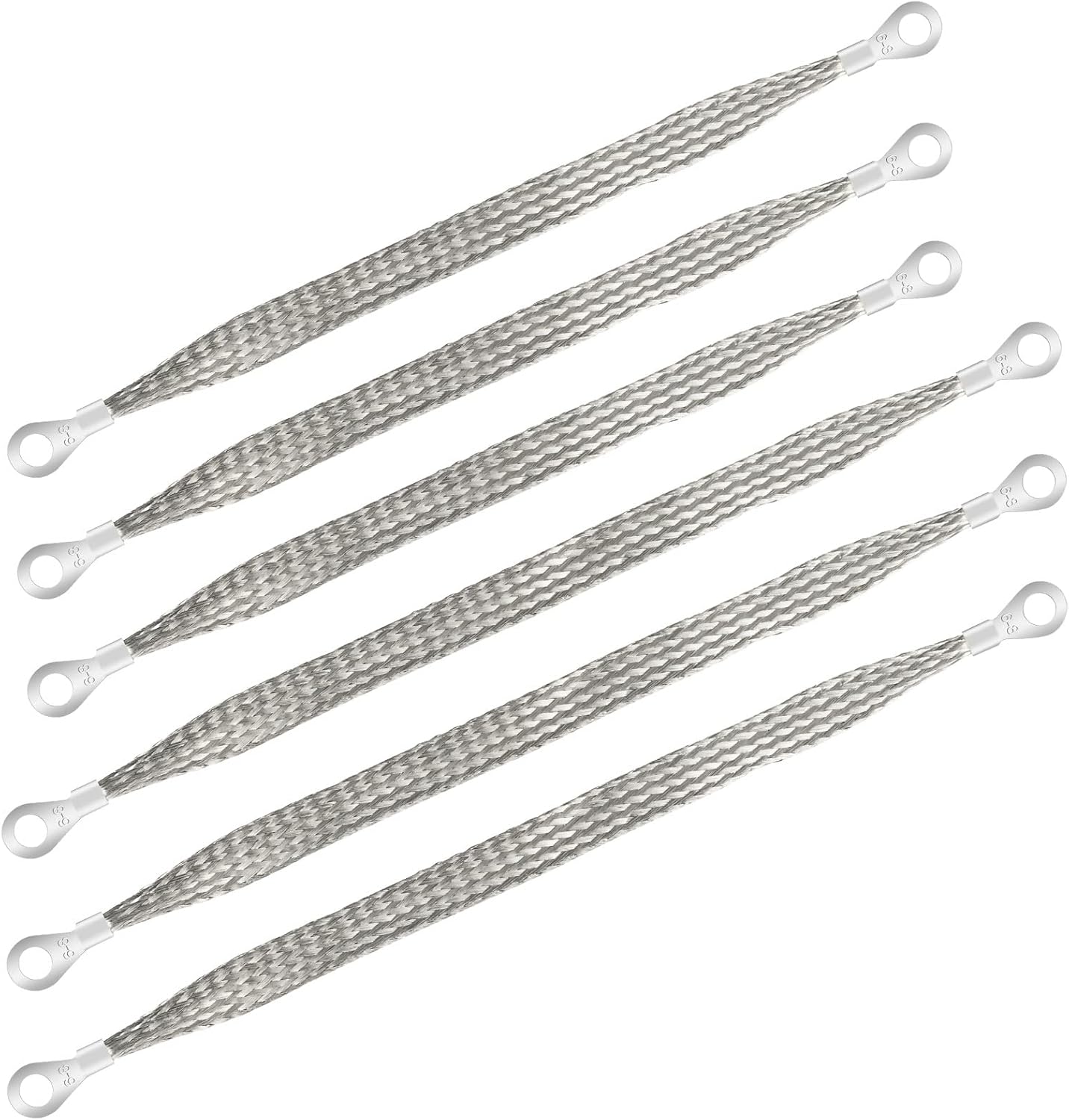 Universal Automotive Ground Strap, 3PCS 12" x 1/2" & 3PCS 10" x 1/2" Vehicle