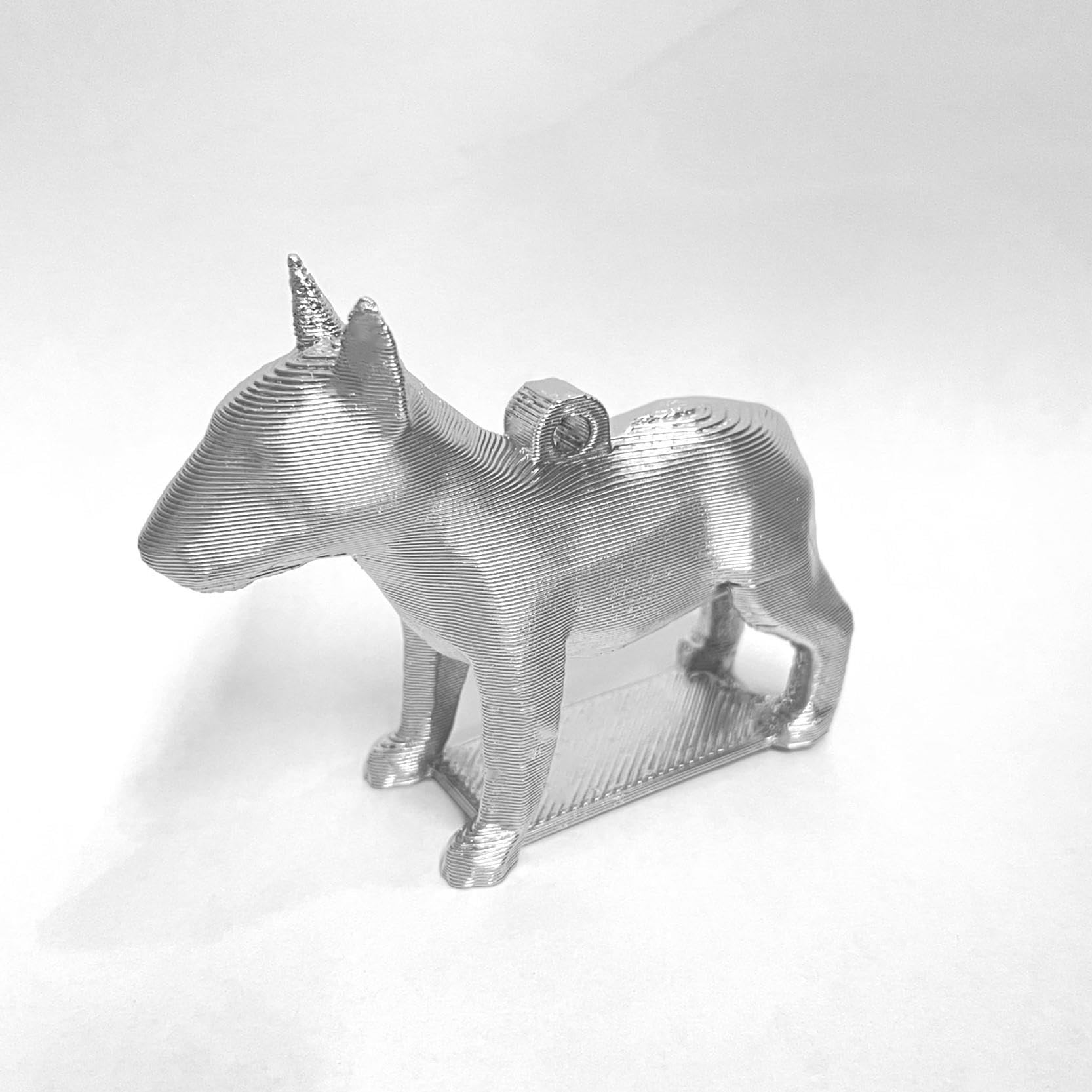 3D Cabin English Bull Terrier Dog Christmas Tree Bauble Decoration Ornament For Xmas Noel