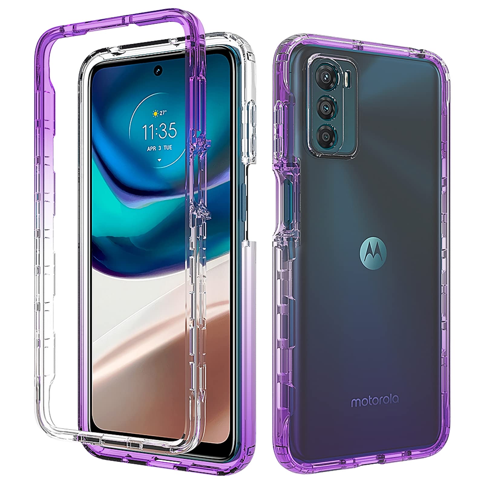 SEAHAI Cover per Motorola Moto G42, Custodia Sottile in Silicone