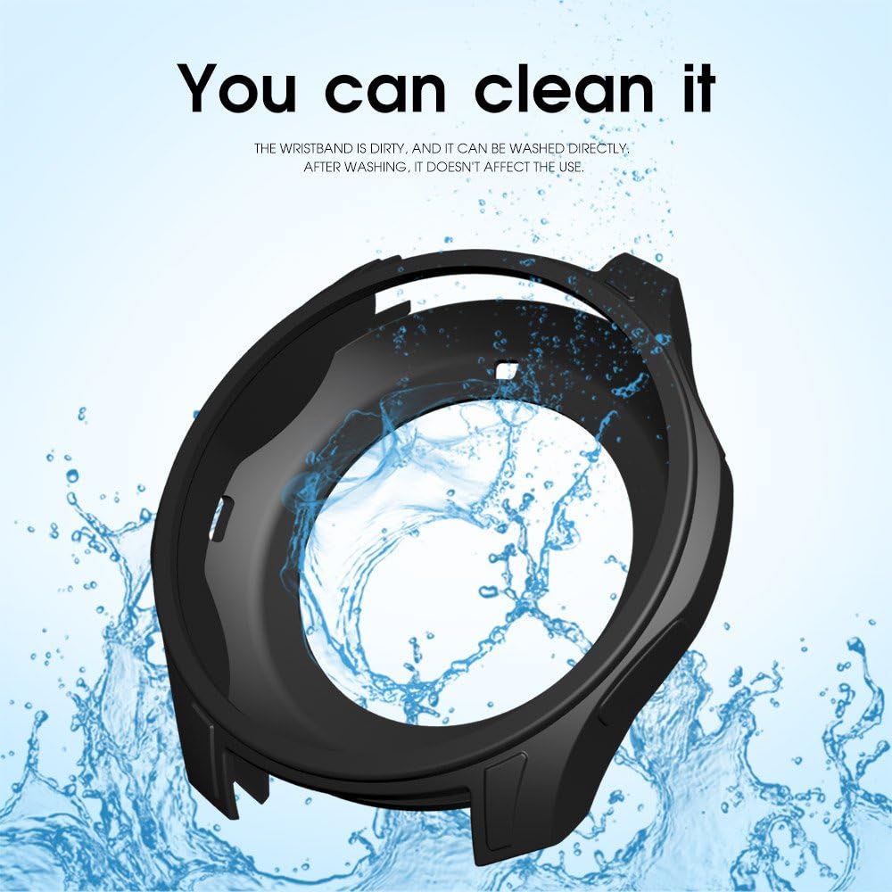 Awinner Case for Gear S3 Frontier SM-R760, Shock-Proof and Shatter-Resistant Protective Band Cover Case for Samsung Gear S3 Frontier SM-R760 Smartwatch (3-Black)