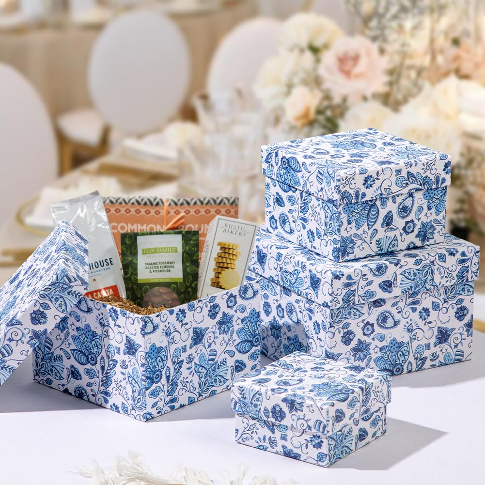 Scatoline Regalo Rosa Nidificate - Set Di 4 Scatole Portagioie Con Coperchio, Perfette Per Regali, Giocattoli E Organizzazione - Foto 3