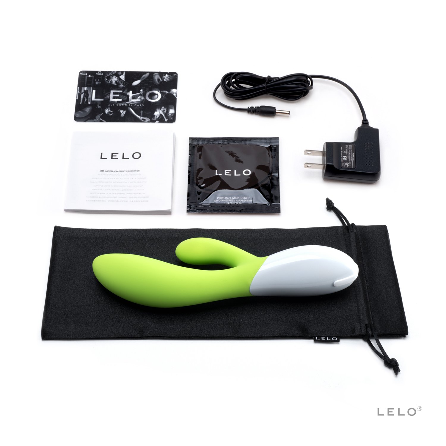 Vibromasseur Rabbit LELO Ina - Couleur Citron Vert - En Silicone - Neuf
