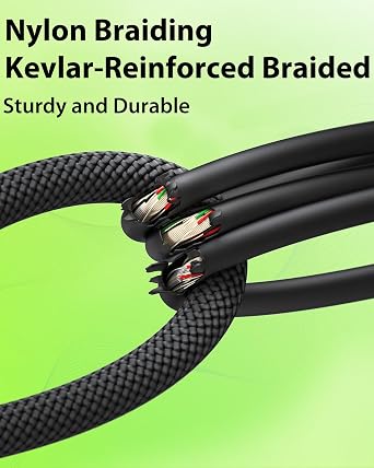 AA AUDIO ACCESSORY Short XLR Cables 1M 2Pack, Gold-Plated Rean Connectors from Neutrik, Kevlar-Reinforced Nylon Braided Microphone Cable, Durable Shielded and Balanced XLR Cable, Male to Female
