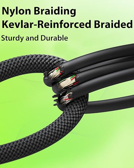 AA AUDIO ACCESSORY Short XLR Cables 1M 2Pack, Gold-Plated Rean Connectors from Neutrik, Kevlar-Reinforced Nylon Braided Microphone Cable, Durable Shielded and Balanced XLR Cable, Male to Female