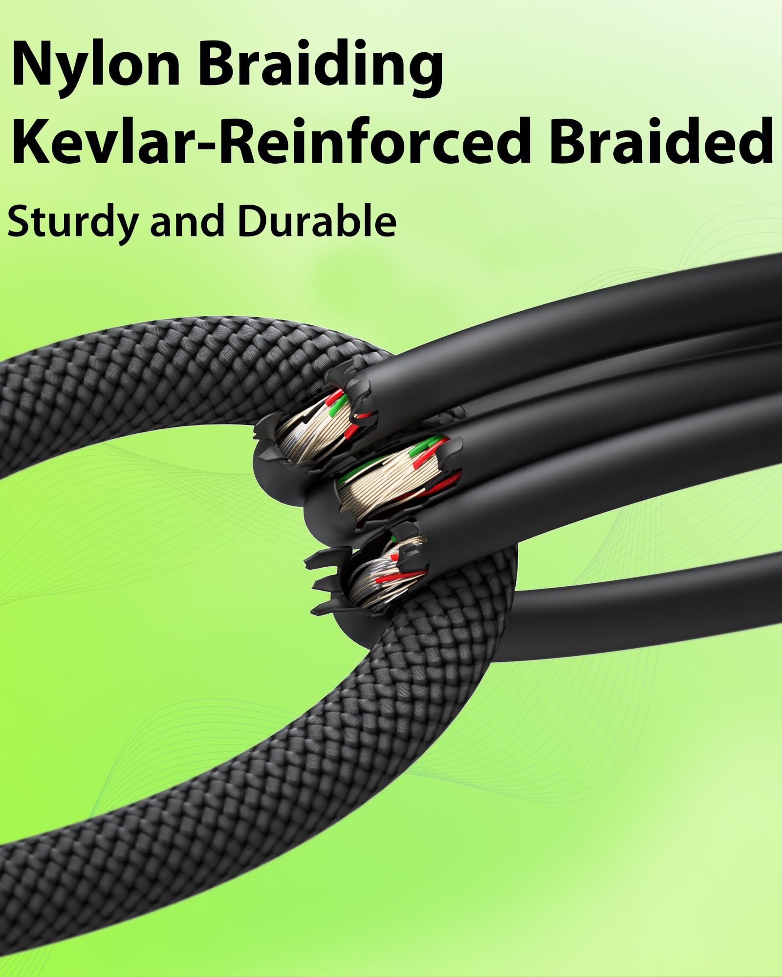 Cables XLR de 7.6m, 2 unidades, conectores Rean profesionales chapados en oro de Neutrik, cable de micrófono XLR trenzado de nailon reforzado con Kevlar, cable de micrófono, cable blindado y
