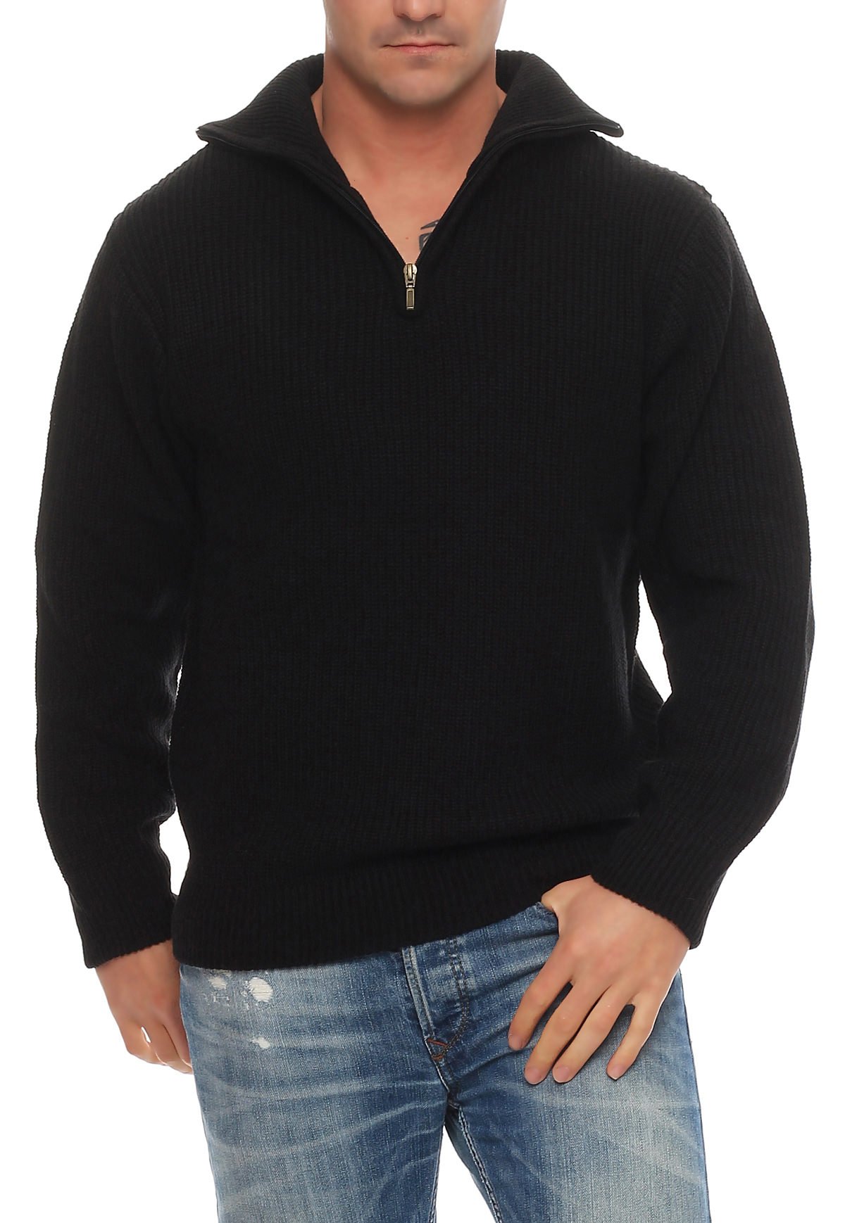 Arbeitspullover, Hamburger Troyer, Strickpullover, Seemannspullover, Isländer mit Schurwolle, Grösse 48 bis 70 Lieferbar