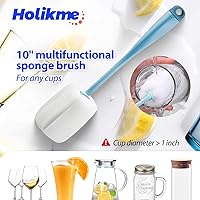 Vista 4 de Holikme Juego de Cepillos para Tubos de Limpieza de Botellas con Lab con Mango Largo, Limpiador de Tazas para Lavar Botellas de Cuello Estrecho