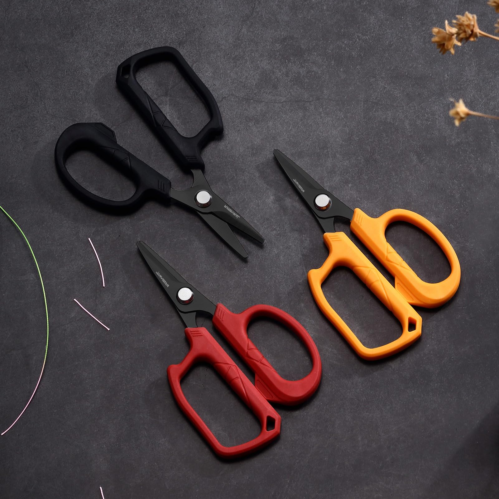 JARVISTAR Tijeras de Pesca 12cm Acero Inoxidable para Agua Salada y Dulce