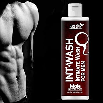 BROER Naturals INT-WASH Men’s Intimate Wash | Daily Hygiene Wash for Private Parts | Anti-Itch, Anti-Odour, pH Balanced Formula | Safe & Sulphate-Free - 100ml