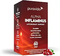 Puravida Vitaminas e Antioxidantes Alpha Inflaminus Ômega 3 60 Cápsulas