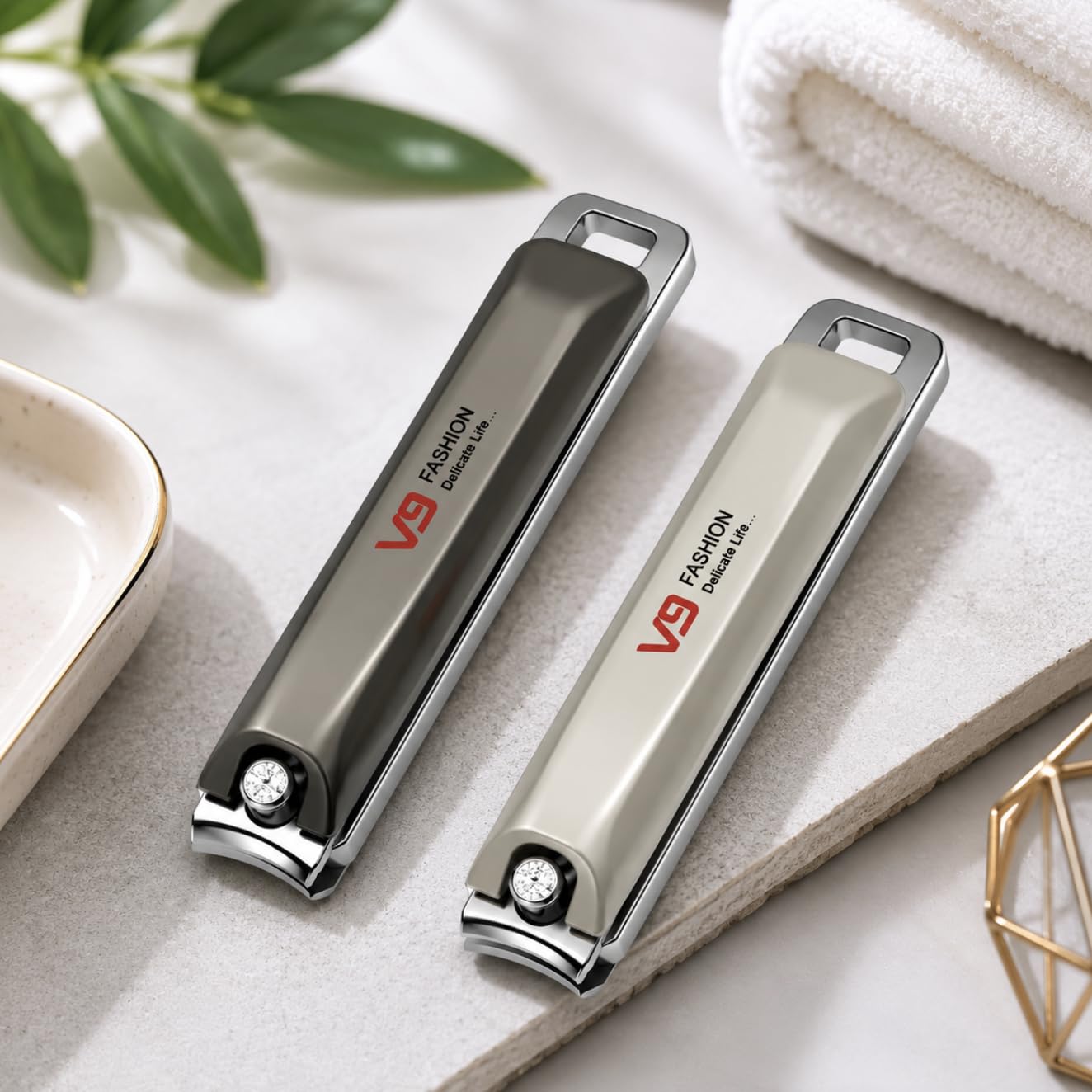 Stainless Steel Nail Cutter Combo Pack of 2 | Sharp Precision Nail Clippers for Fingernails & Toenails | Heavy Duty, Rust Resistant, Ergonomic Grip | Nail Trimmer for Men, Women & Kids-picture-22