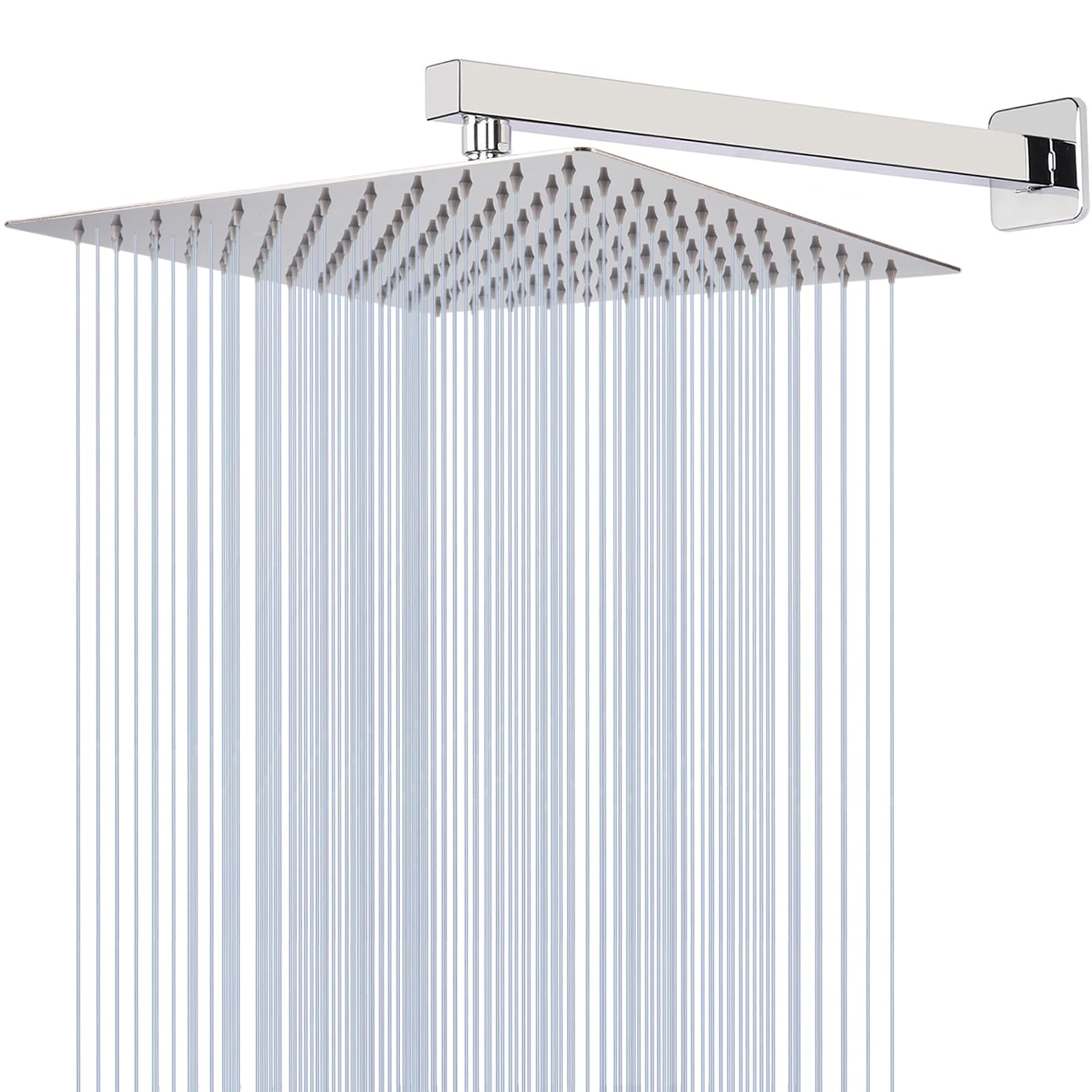 Katezon 25 cm High Pressure Rainfall Shower Head with 40 cm Shower Arm
