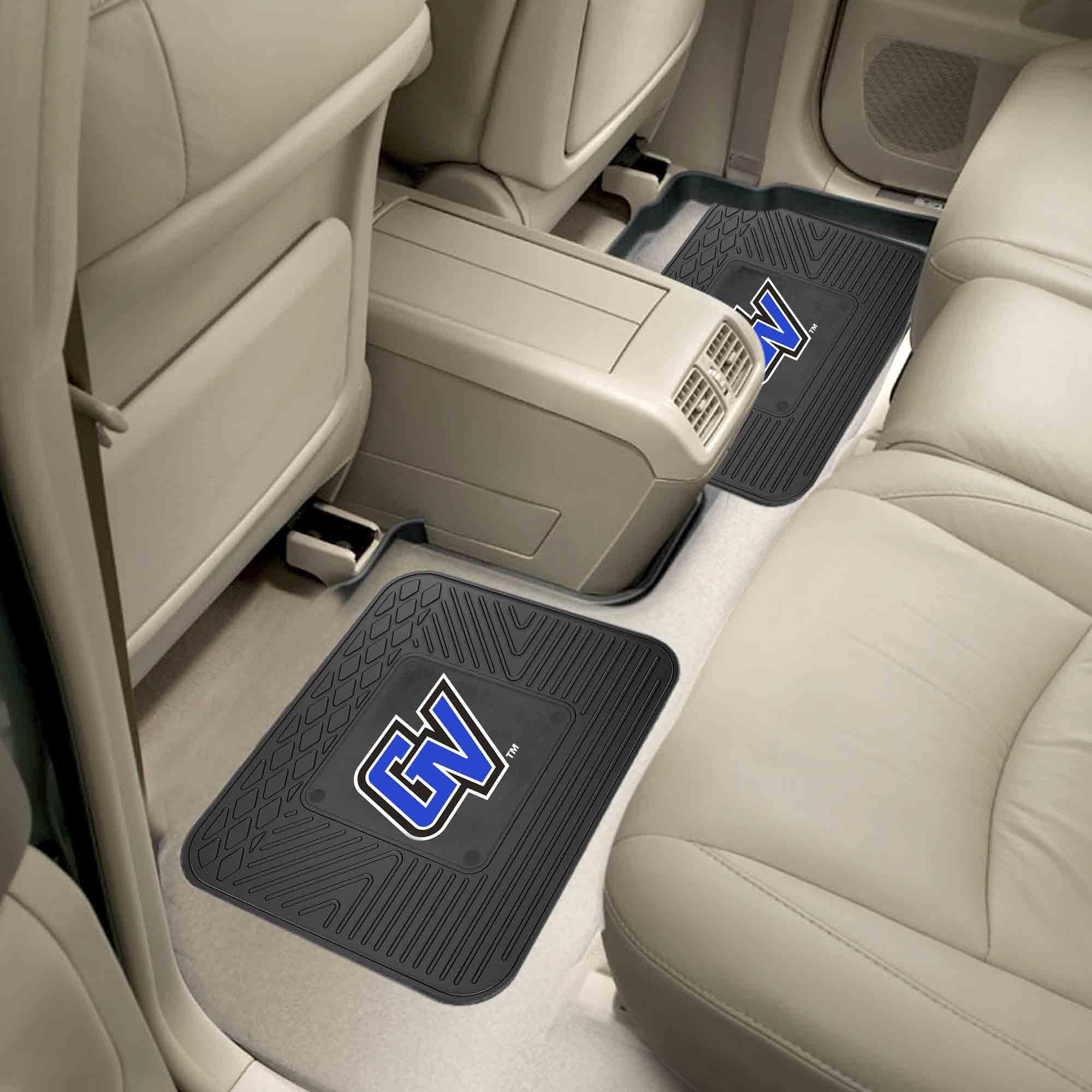 FANMATS 17939 NCAA Grand Valley State Lakers Back Row Utility Car Mats - 2 Piece Set, 14in. x 17in., All Weather Protection, Universal Fit, Deep Resevoir Design, Molded Team Logo