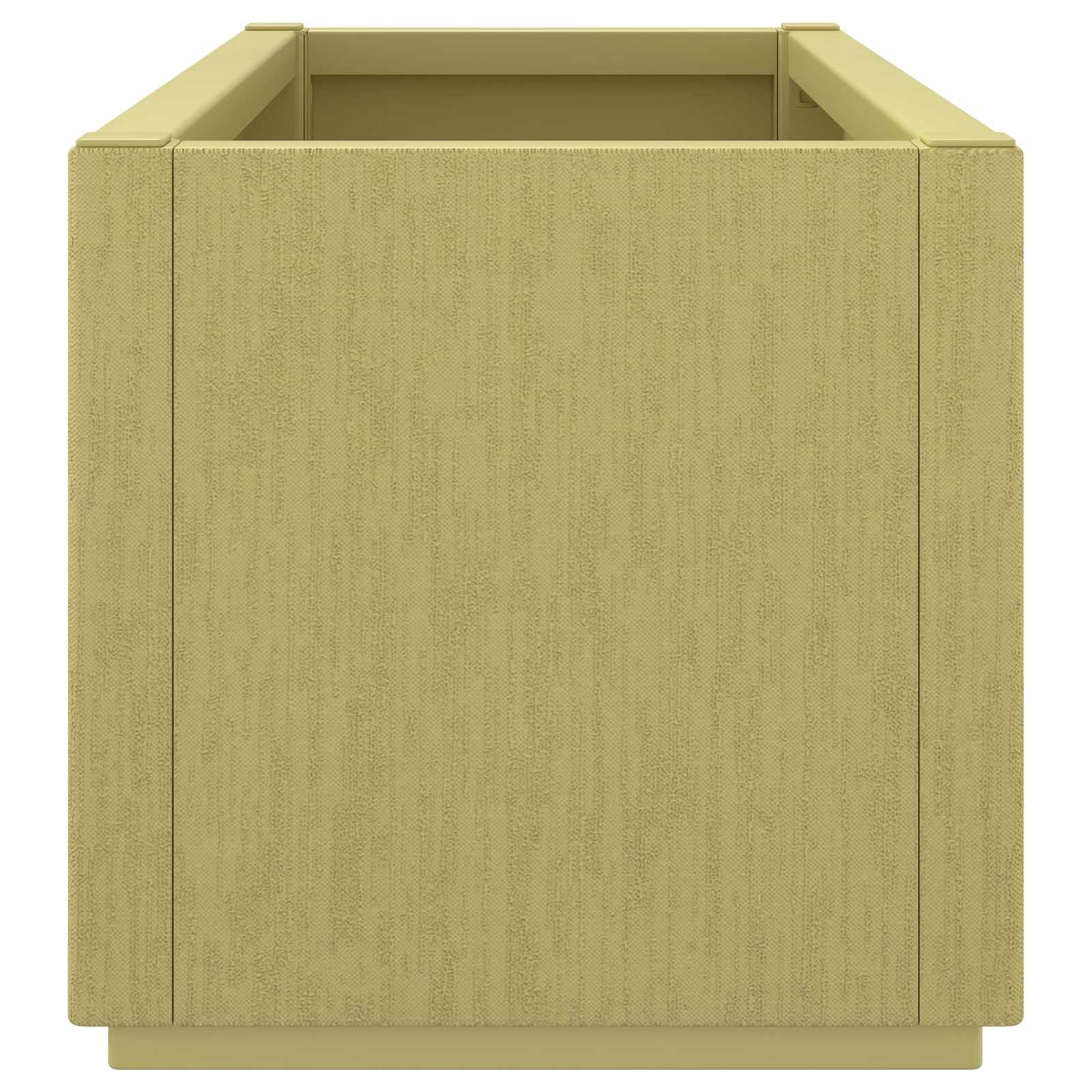Skrzynka na kwiaty ogrodowe, zielona, z polipropylenu, 80 x 36 x 35 cm, donica na rośliny na balkon, taras i do ogrodu, z otworami drenażowymi na zioła, warzywa, dekoracje i na zewnątrz