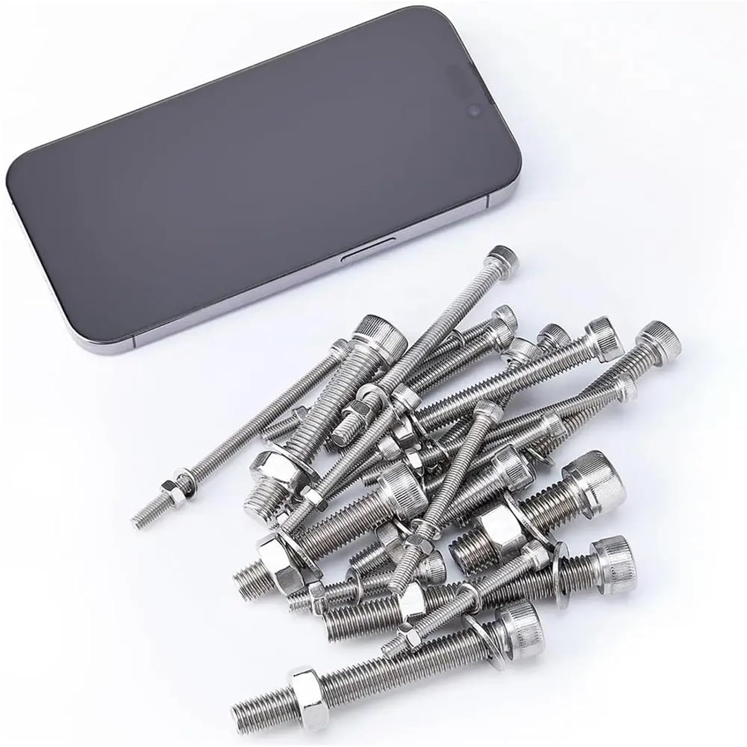 Nut & Bolt Sets 365Pcs Screw Bolt Nut Washer Assortment Set M5 M6 M8 M10