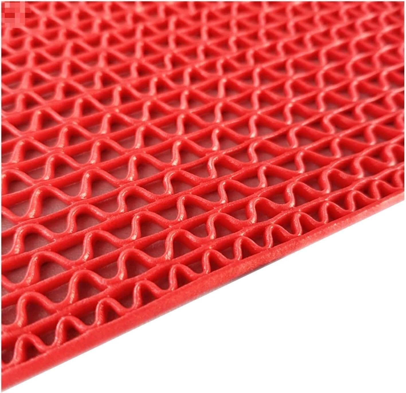 QYMYOZ Red PVC Drainage Shower Mat Ensures Safety In Wet Areas