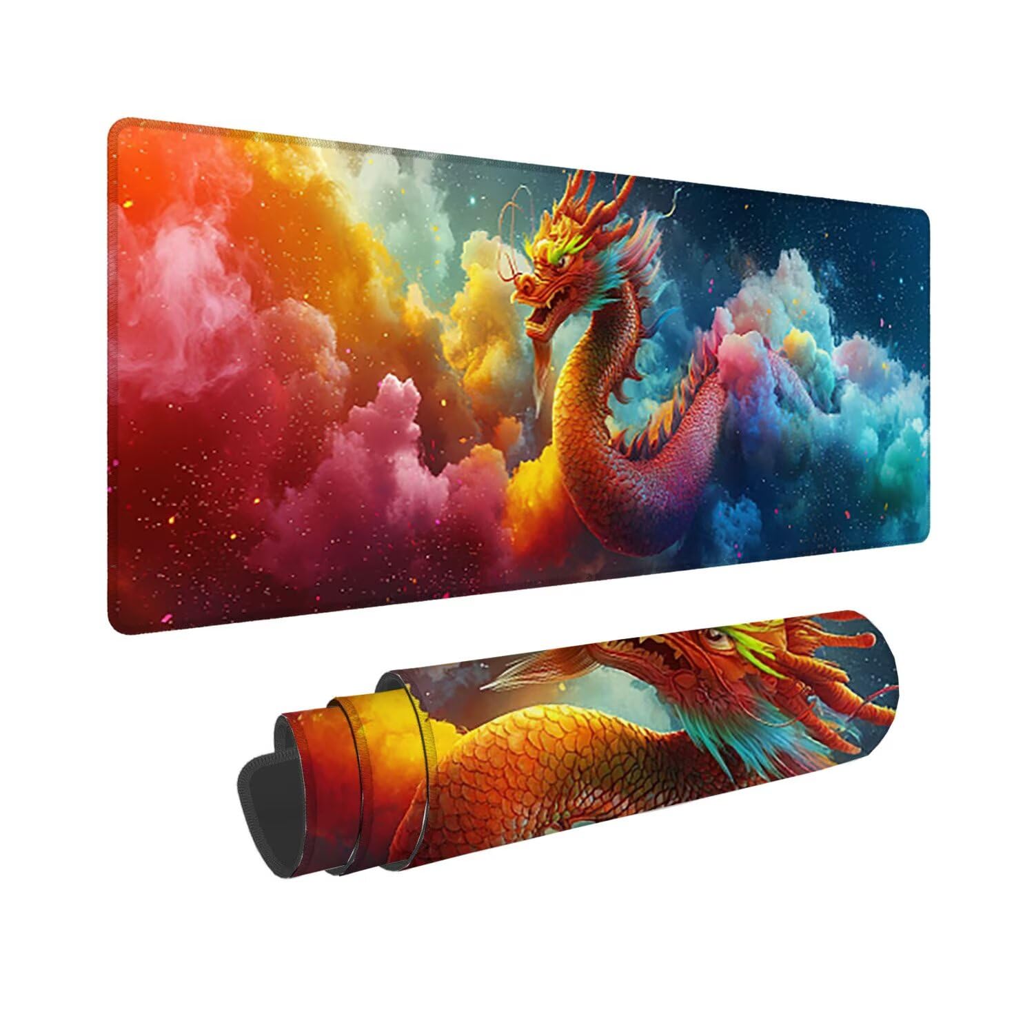 Podkładka pod mysz do gier, 1600 x 800 mm XXL Podkładka pod mysz do gier, duża, antypoślizgowa wodoodporna, rozszerzona długa klawiatura podkładka pod mysz, akcesoria biurowe, do gier, komputera