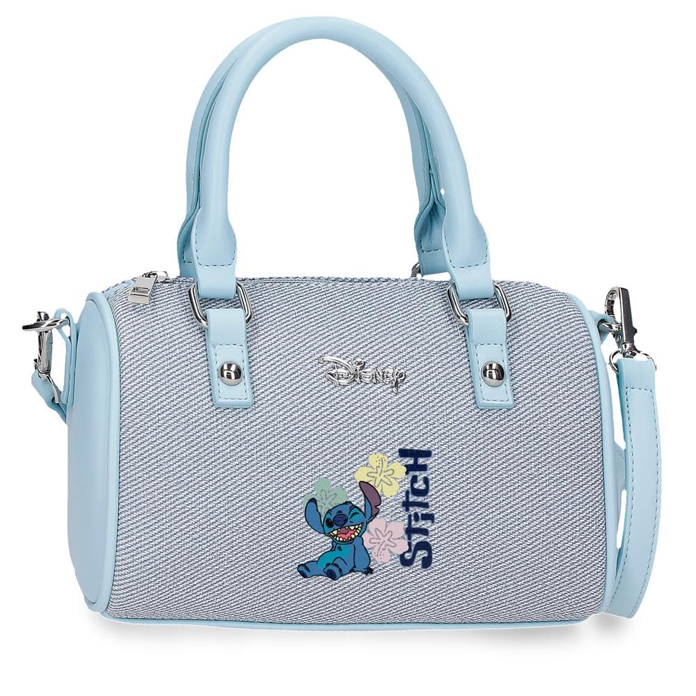 Disney Joumma Tiki Stitch Bolso Bowling Denim 21x10x12 cm PU y Polyester
