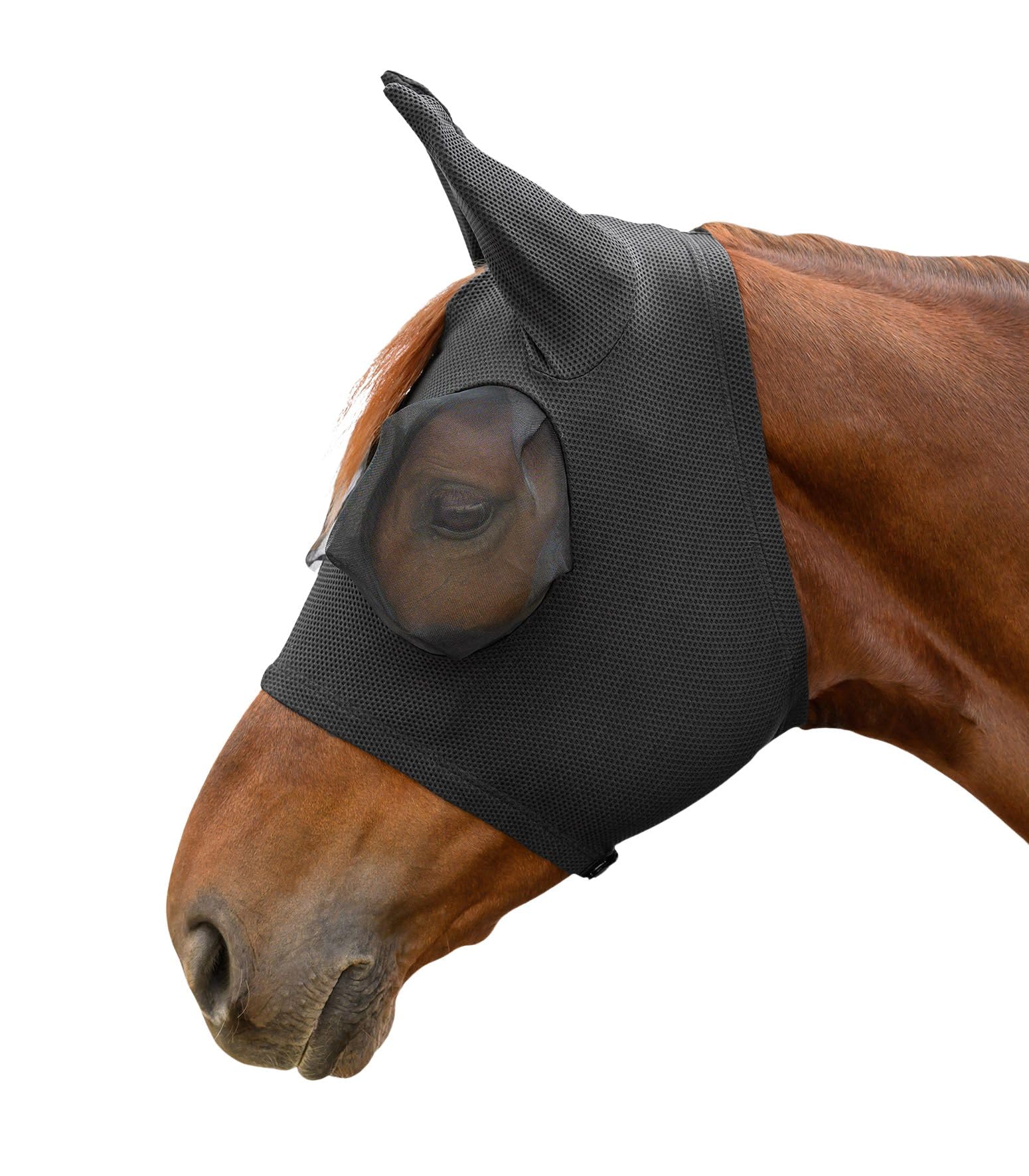 WALDHAUSEN Fliegenmaske Puck Breath, schwarz, VB