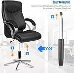 12 Inches to 18 Inches Office Chair Cylinder Replacement, 6" Stroke, Heavy Duty 1000 lbs, Class 4 Hydraulic Pneumatic Gas Lift Cylinder, Adjustable Universal Fit for Most Office Gaming Chairs