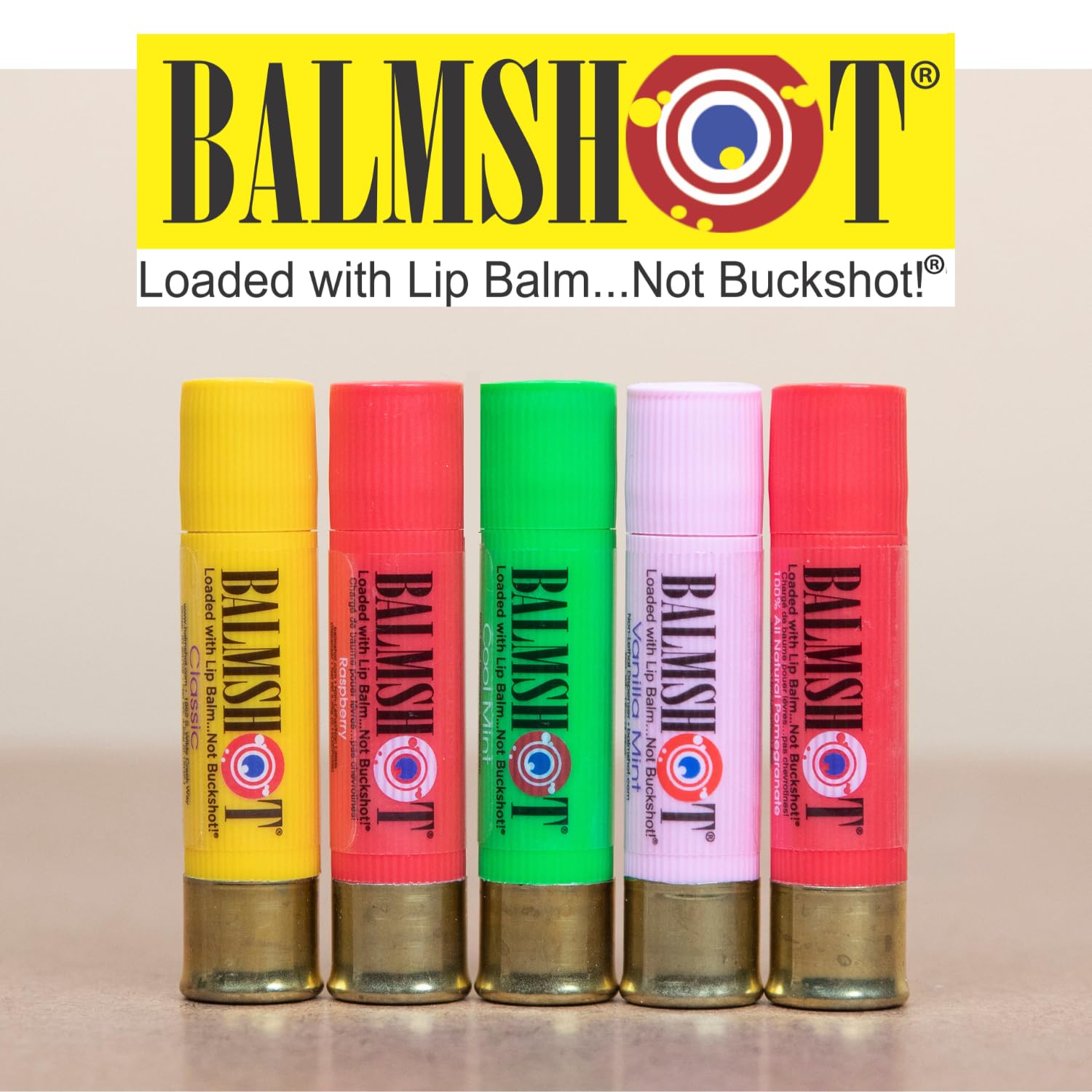 balmshot Zwei Stück 100% natürlichem Bio Granatapfel Lippenbalsam