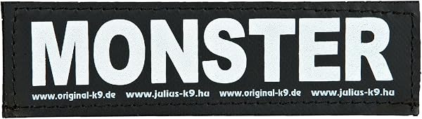 Julius-K9 Interchangeable Hook & Loop Patches, 1 pair, SECURITY, Size: Large, Black - 5