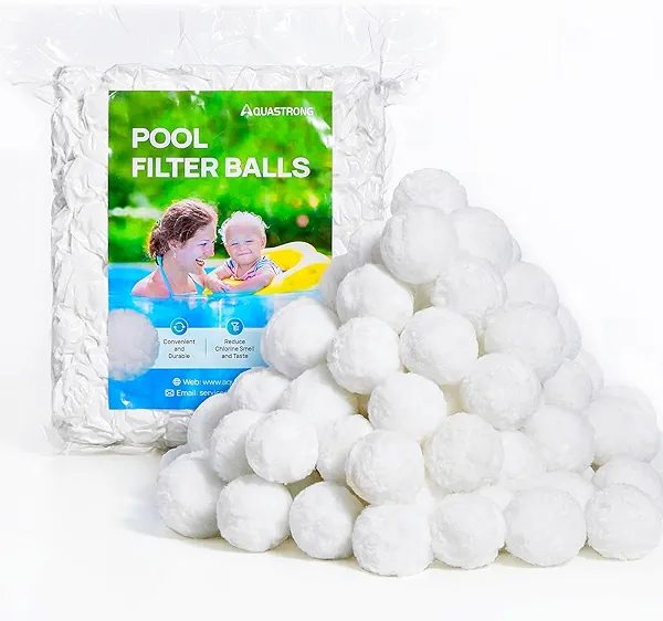 AQUASTRONG Pool Filter Balls for Sand Filters, 3.1 lbs Reusable Pool Sand Filter Balls (Replaces 100 lbs Pool Filter Sand), Efficient Water Filtration Pool Filter Balls for Swimming Pools