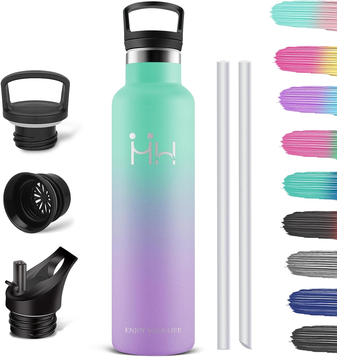 HoneyHolly Stainless Steel Water Bottle 750ml BPA Free Vacuum Insulated