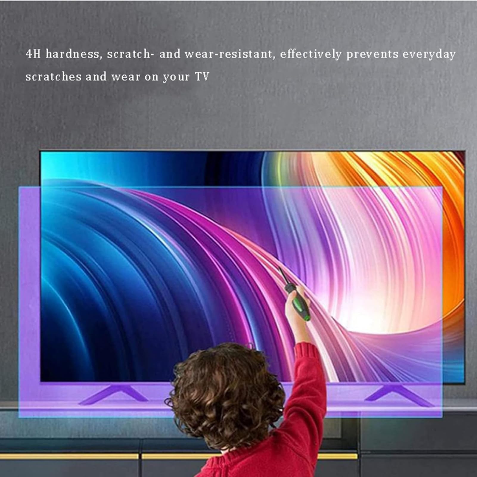 Esmerilado Protector De Pantalla para TV Antirreflejos Anti Luz Azul Película Protectora De Pantalla Reduciendo El Brillo Y La Luz De La Pantalla del Televisor(49 Inch 1084x610mm)