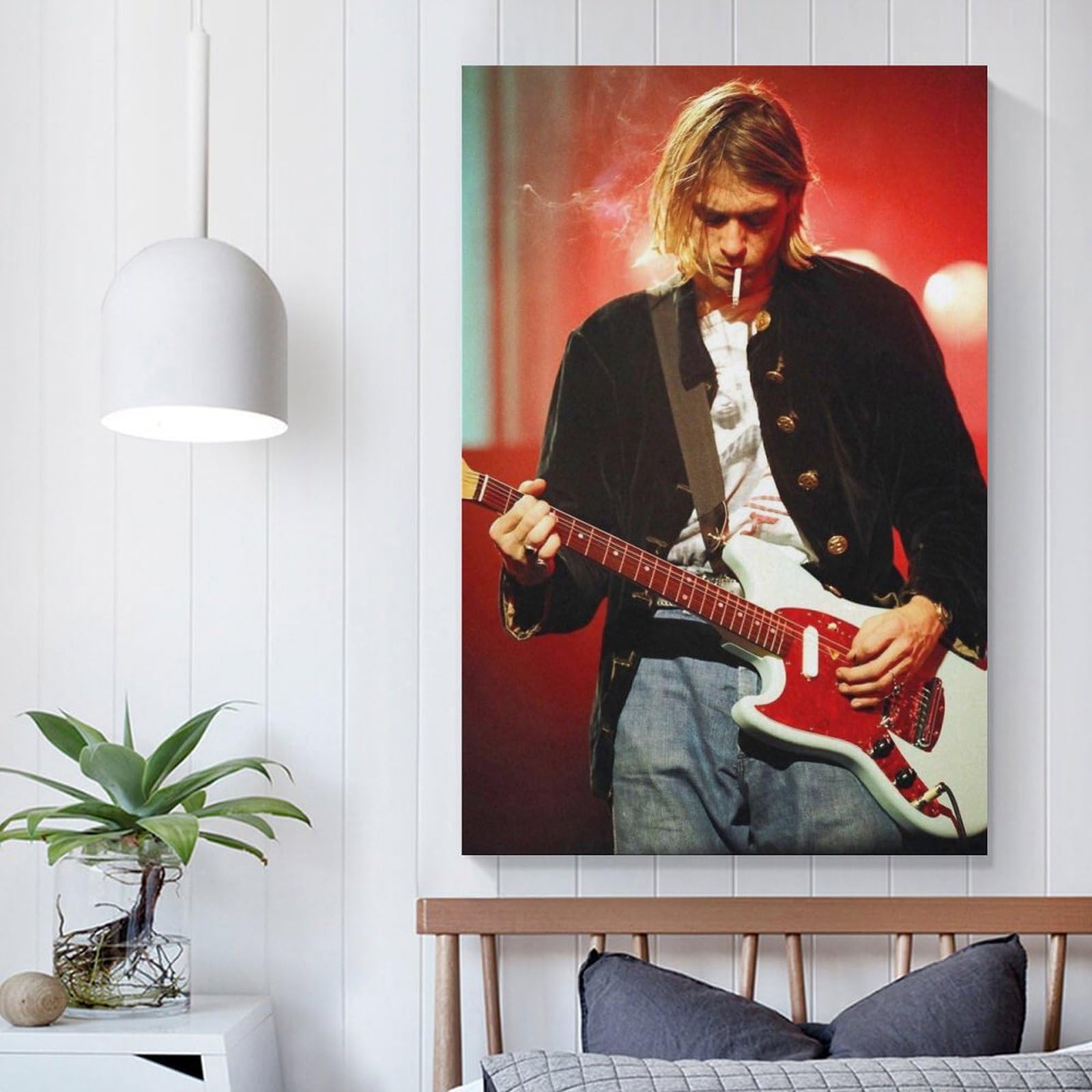 カートコバーンポスター（額付） Amazon.co.jp: A4 額付き ポスター カートコバーン Kurt Cobain