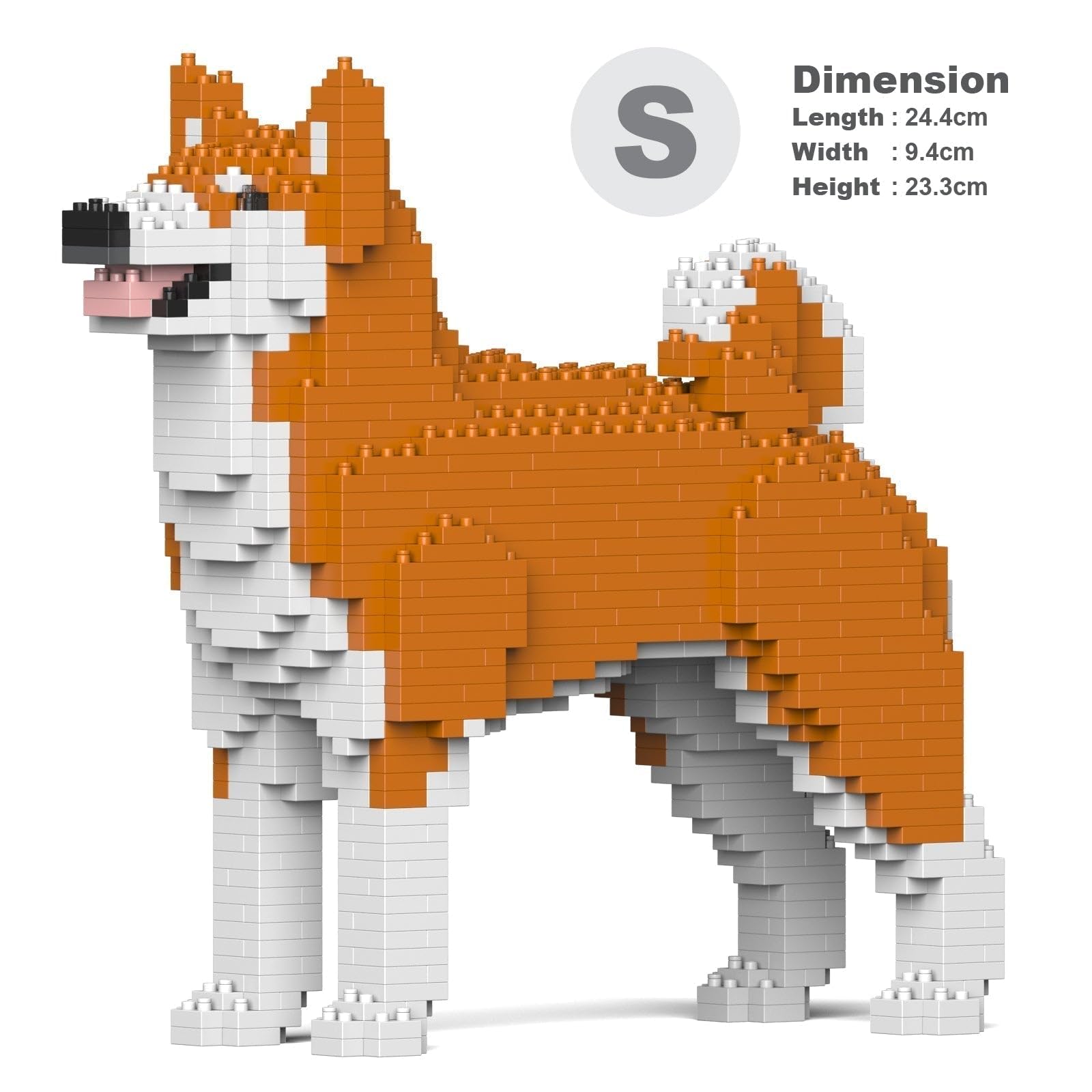 Amazon.co.jp: JEKCA ジェッカブロック 秋田犬01S-M01 ST19PT50-M01