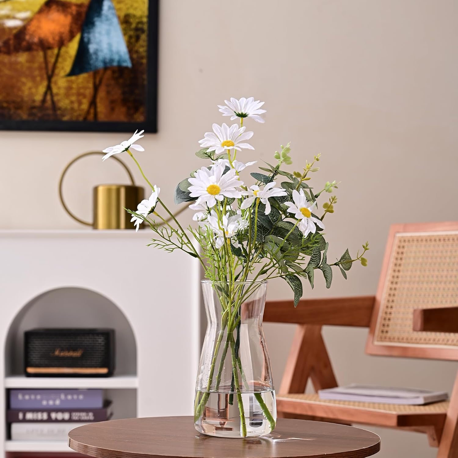 8Inch Chic 8-Inch Clear Glass Vase for Elegant Home and Event Decor Chic 8-Inch Clear Glass Vase for Elegant Home and Event Decor