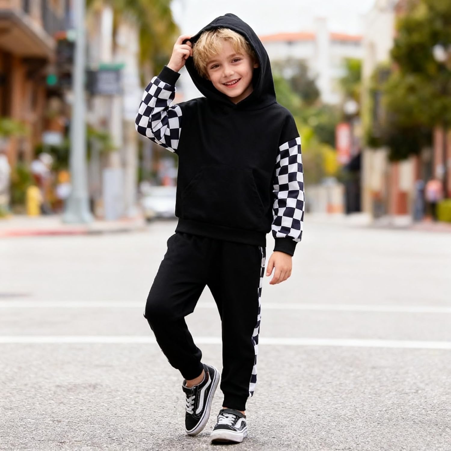 Size 4-8 Years Toddler Boys Clothes Hoodie Sweatshirt & Pants 2 Piece Set Boys Fashion Fall Winter Outfits Set - Image 4