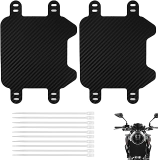 2 Pcs Motorcycle Front Number Plate, Durable ABS Plastic Front License Plate Compatible with SurRon Light Bee, Talaria MX3 MX4, Electric Dirt Bike EBike with 10 Black Zip Ties, Easy to Install