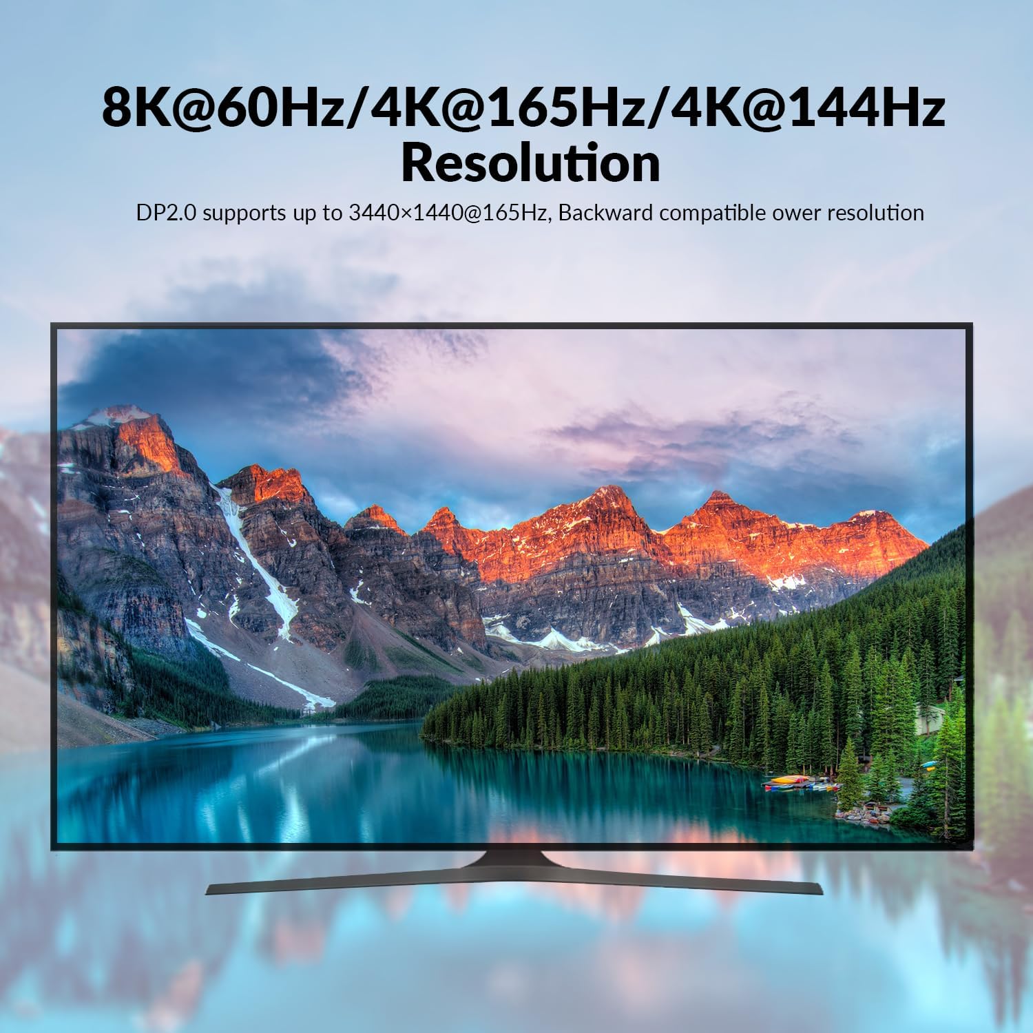 AV Access Switch KVM per 2 Computer e 2 Monitor, DisplayPort 8K@60Hz/4K@165Hz/144Hz, Switch KVM DP Dual Monitor con Porte USB 3.0, Uscita Audio, Telecomando IR, Hotkey, Include 6 Cavi DP