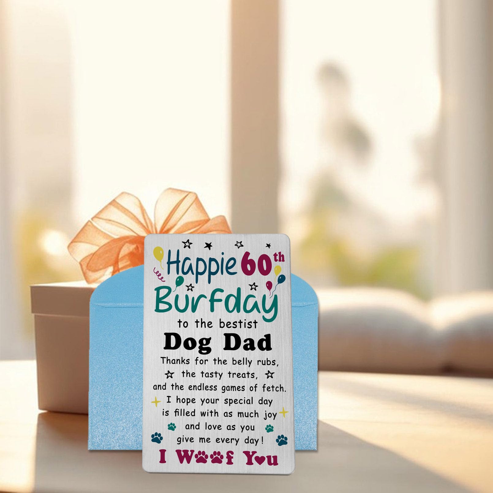 Oscar Finks Funny Birthday Card From The Dog, A5 Size With Matching Envelope, Treats Theme, Blank Inside, Thick Cardstock #1896