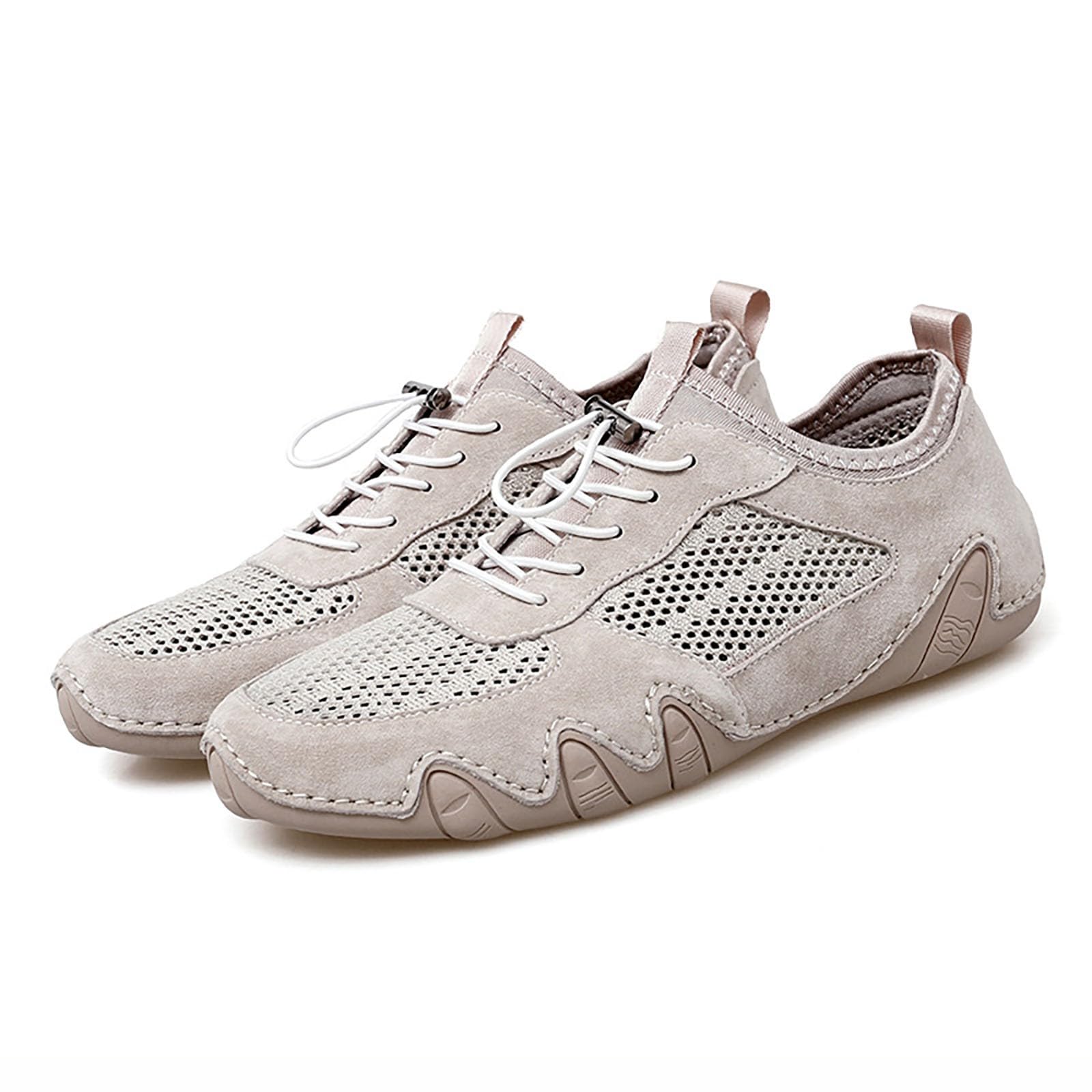 Zapatillas informales cómodas para hombres y mujeres zapatos de senderismo ligeros con cordones ajustables perfectos para el día a día viajes trajes de citas