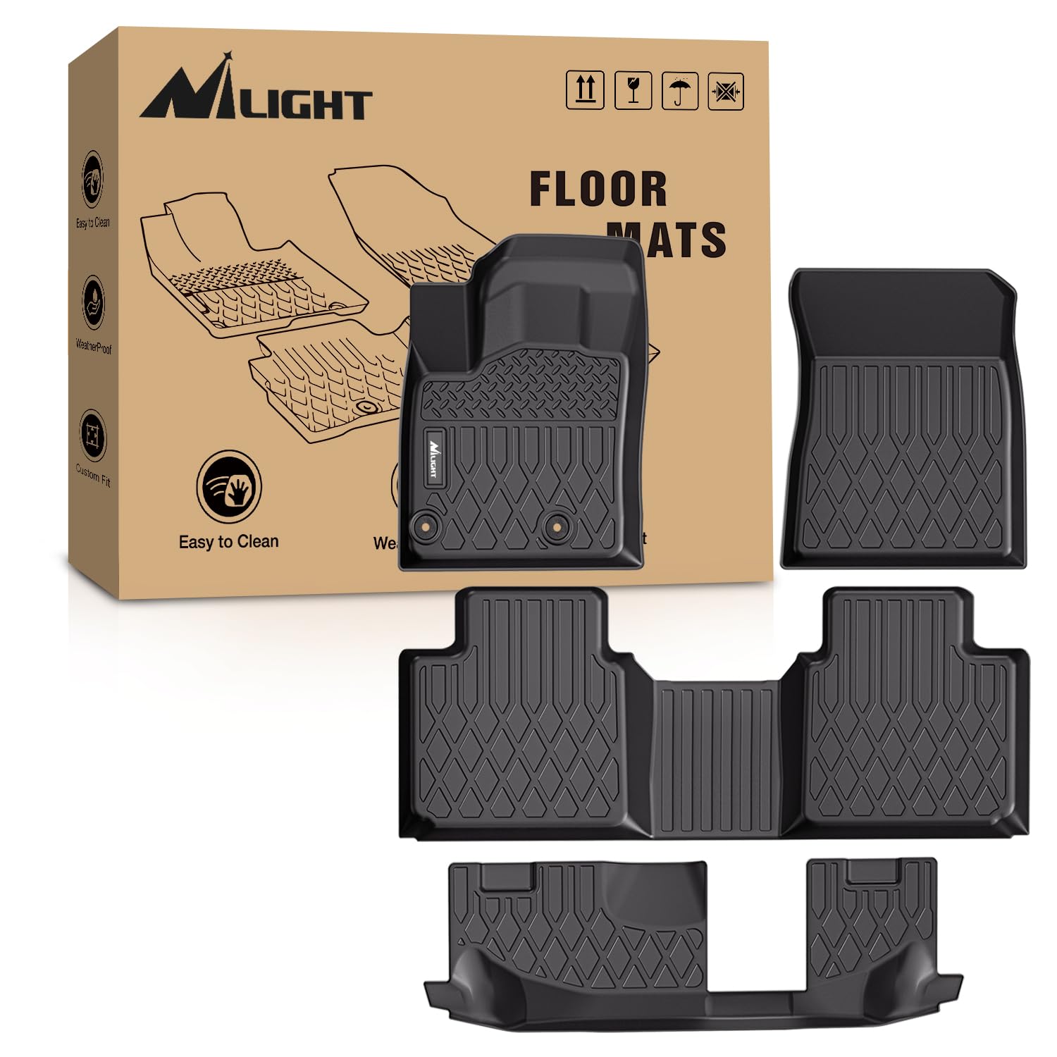 Buy Nilight TPE Floor Mats for Mitsubishi Outlander 2022 2023 2024(Not