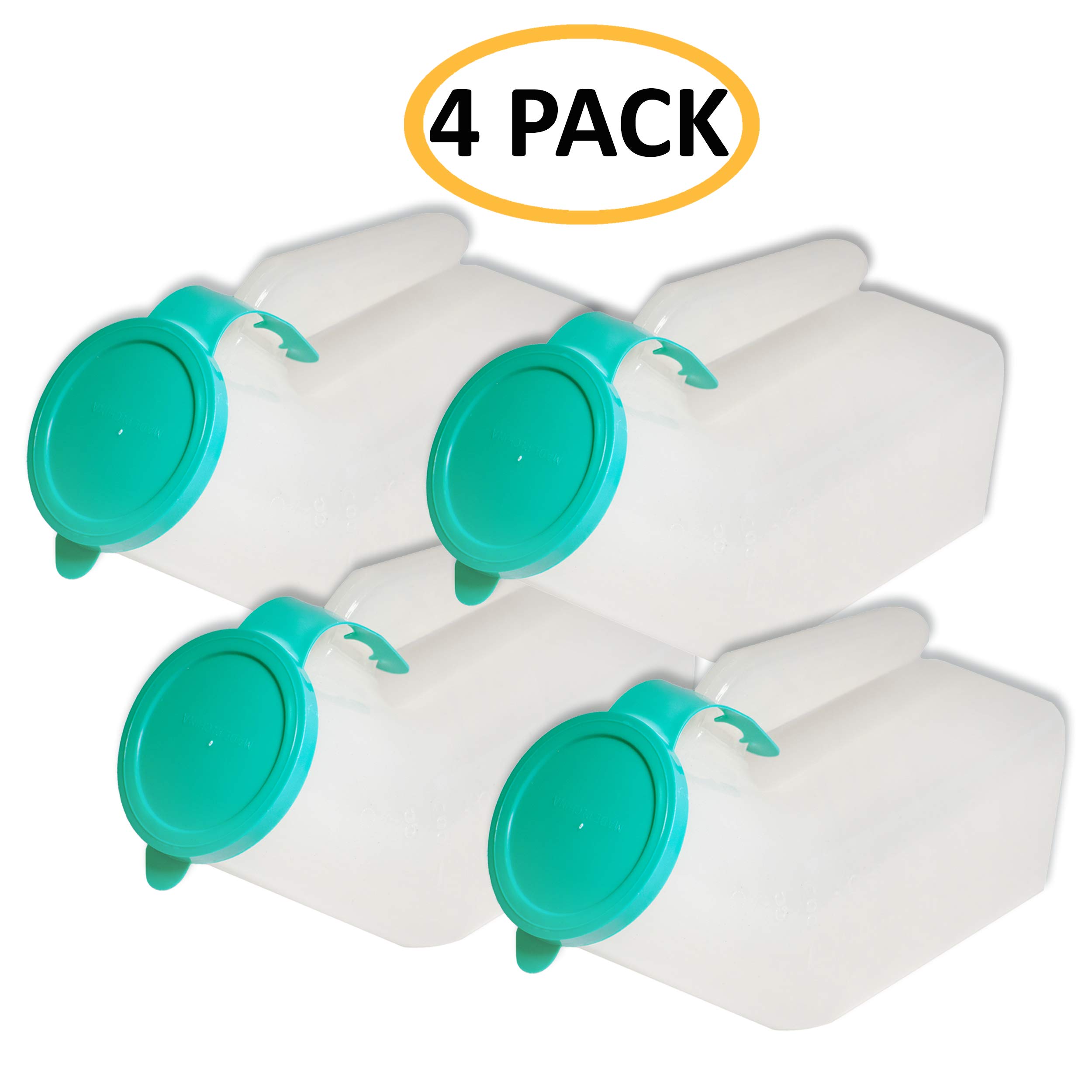 Buy [Pack of 4] Portable Male Urinal Bed Bottle/SpillProof Urine