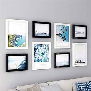 額縁　8枚セット 額縁セット 正方形 外寸約180mm角、内寸約149mm角 | Work