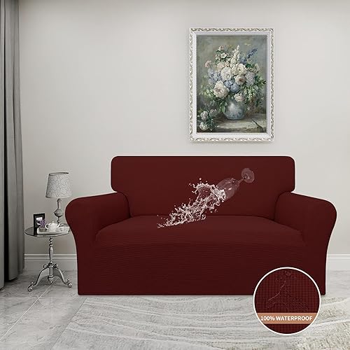 Miniatura 8 de Easy-Going - Funda de silla 100% impermeabilidad doble, diseño jacquard elástico, protector de muebles a prueba de fugas para niños, mascotas,