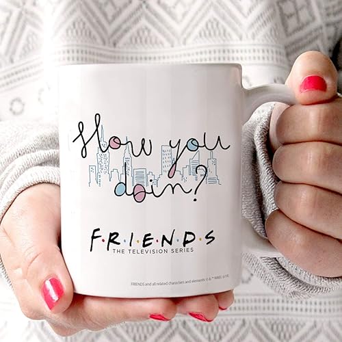 Miniatura 4 de Trend Setters Friends The Television Series  How You Doin  Mercancía oficial  Taza de café o té de cerámica blanca de 11 onzas  perfecta para