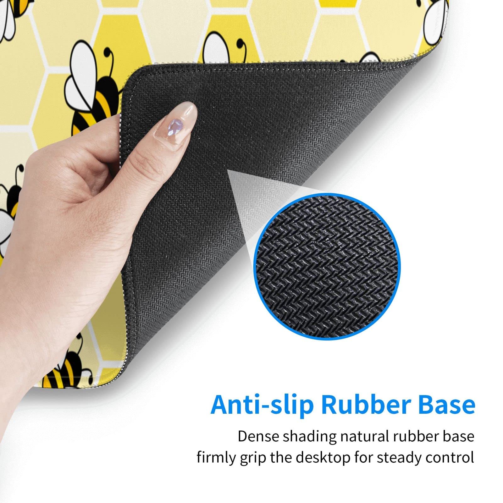 Honeycomb Gaming Mouse Pad Extended Large Mouse Pad 31.5 X 11.8