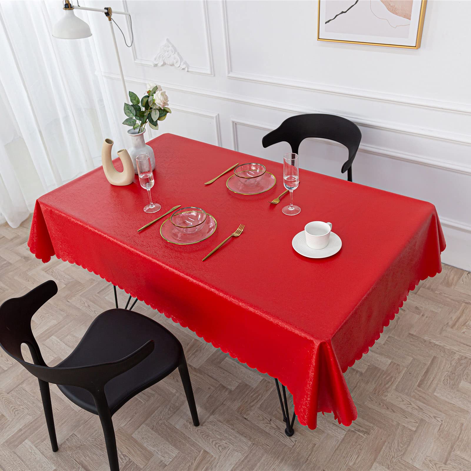 GHGcscas tablecloth, Table Cloth Rectangle,Rectangular Tablecloth PVC Wipe Clean Cover