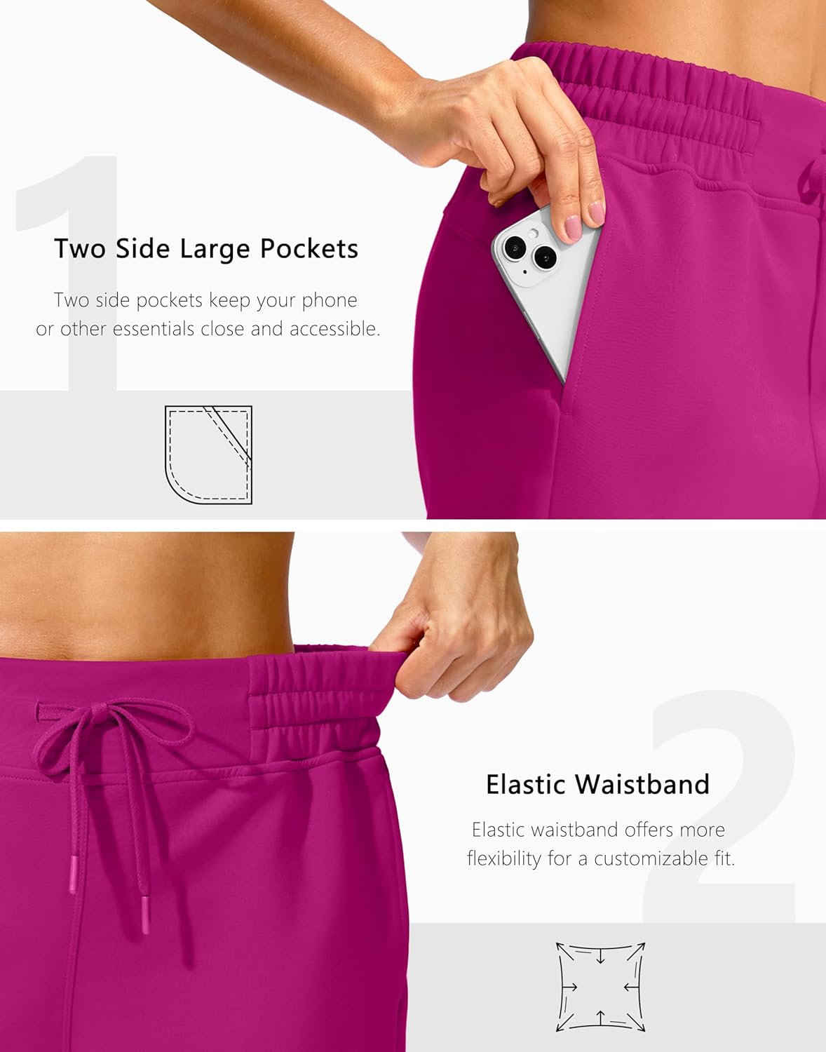 Soothfeel Women's Sweat Shorts High Waisted Drawstring 3" Athletic Workout Gym Summer Comfy Soft Lounge Casual Shorts - Image 6