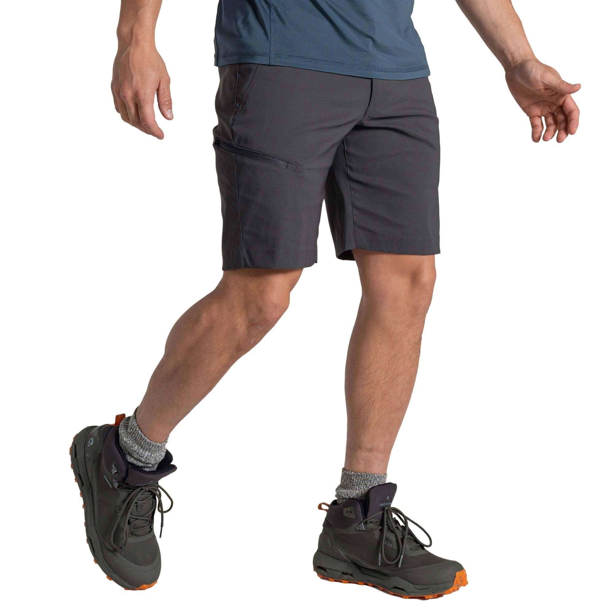Craghoppers Men's Kiwi Pro Iii Water-Repellent Travel Shorts - Dark Lead - 40